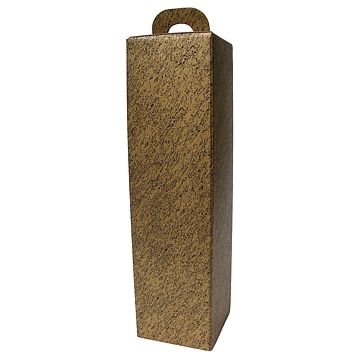 Caixa em Carto para 1 Garrafa Ouro/preto 90x90x340mm Caixa 20