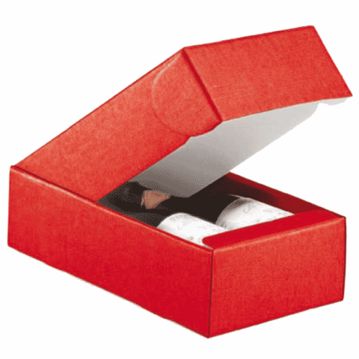 Caixa em Carto para 2 Garrafas Horizontal Vermelho 340x185x90mm 30 un
