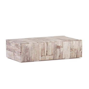 Caixa em Carto para 2 Garrafas Horizontal Wood 340x185x90mm 30 un