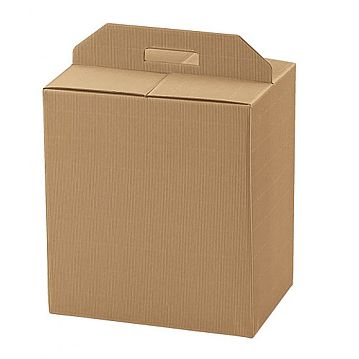 Caixa em Carto Kraft Natural Ondulado 330x250x350mm 30 un