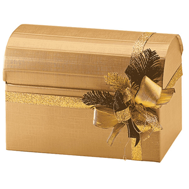 Caixa em Carto Ba Dourado 380x230x250mm 20 un