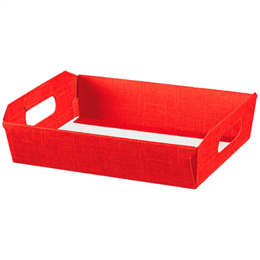 Cesta em Carto Vermelho 400x300x120mm 30 un