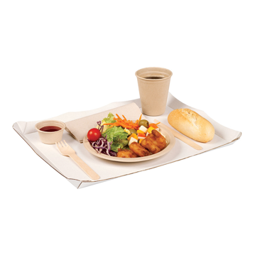 Bandeja Transporte de comidas em Microcanelado 290x380mm 2x25 un