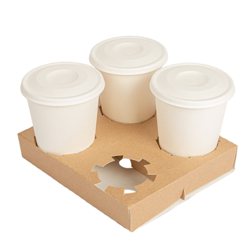 Bandeja Transporte 4 copos em NanoMicro 190x170x35mm 4x50 un