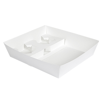 Bandeja Transporte 2 copos + comida em Nano-Micro 245x220x55mm 4x60 un