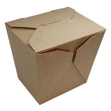 Embalagem Comida Oriental Kraft Base Quadrada 770ml 26oz  12x30 un