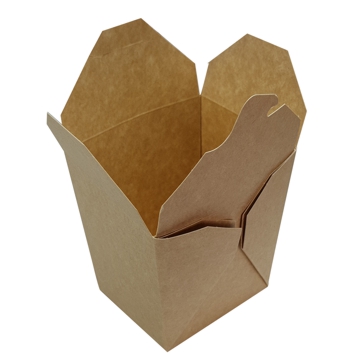 Embalagem Comida Oriental Kraft Base Quadrada 770ml 26oz  12x30 un