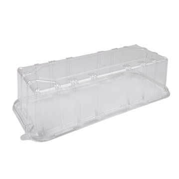 Tampa de Pl�stico PET/RPET Transparente Actipack 384x168x85mm 120 un