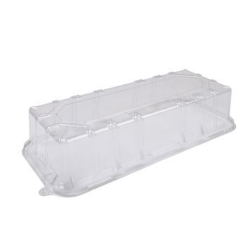 Tampa de Pl�stico PET/RPET Transparente Actipack 384x168x65mm 120 un