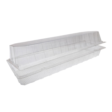 Embalagem de Pl�stico PET/RPET Transparente Patipack 410x100x100mm 150 un