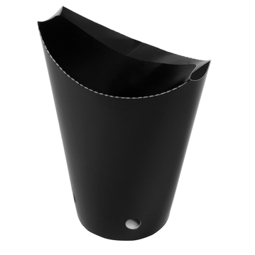 Copo em Cartolina com Fecho para Fritos 360ml 12oz Preto 25x100 un