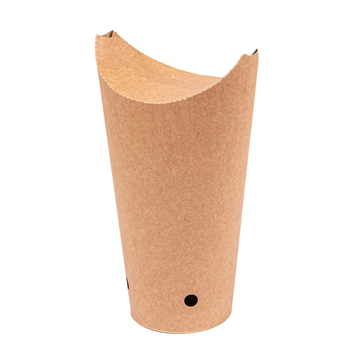 Copo em Cartolina com Fecho para Fritos 660ml 22oz Kraft 20x50 un