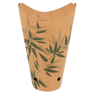 Copo em Cartolina com Fecho para Fritos 660ml 22oz Feel Green 20x50 un