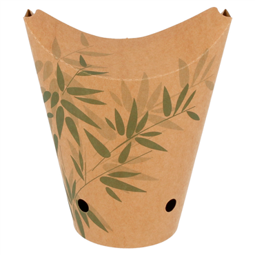 Copo em Cartolina com Fecho para Fritos 480ml 16oz Feel Green 20x50 un