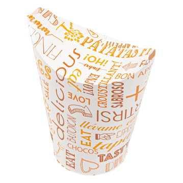 Copo em Cartolina com Fecho para Fritos 480ml 16oz Parole 20x50 un