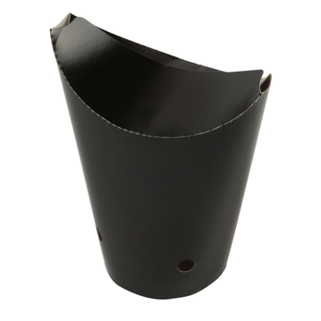 Copo em Cartolina com Fecho para Fritos 480ml 16oz Preto 20x50 un