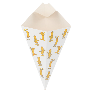 Cone em Nano-Micro para Fritos 100g Kangaroo Chips 8x200un