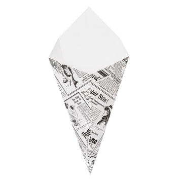 Cone em Nano-Micro para Fritos Branco Times 250g 8x200 un