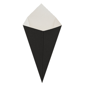 Cone em Nano-Micro para Fritos Preto 250g 8x200 un