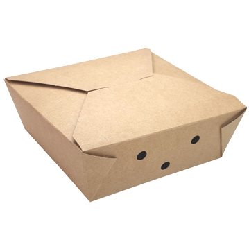 Embalagem Estanque kraft+PE para Batatas Fritas Pequena 120x120x50mm 6x50 un