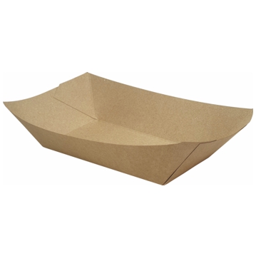 Barqueta em Cartolina Kraft+PE 170x95x55mm 2400g 2x100 un