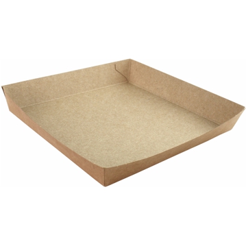 Bandeja Quadrada em Cartolina para Sandes 120x120x20mm 4x250 un