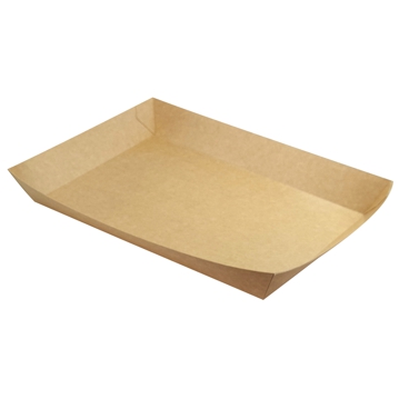 Bandeja cartolina Kraft para carne 260x160x40mm 150 un