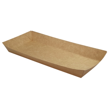 Bandeja cartolina Kraft para carne 235x100x30mm 2x180 un