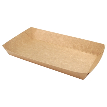 Bandeja cartolina Kraft para carne 190x100x30mm 4x100 un