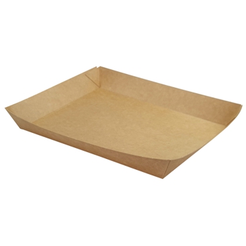 Bandeja cartolina Kraft para carne 190x150x30mm 4x200 un