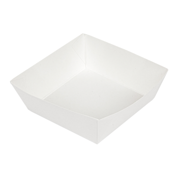 Barqueta Cartolina+PE Deli Branco 70x70x30mm 10x100 un