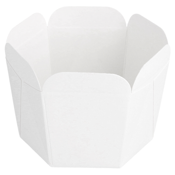 Barqueta Cartolina+PE Deli Branco 50x50x50mm 100 un