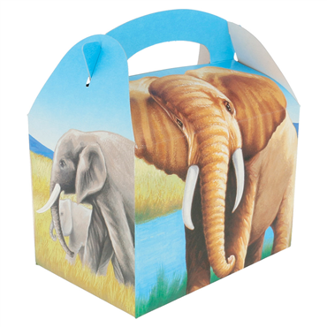 Caixa de Cartolina Kids Meal - Elefantes 170x160x100mm 6x50 un