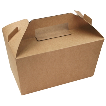Maleta em Cartolina+PE para Take-Away 220x120x140mm 6x30 un