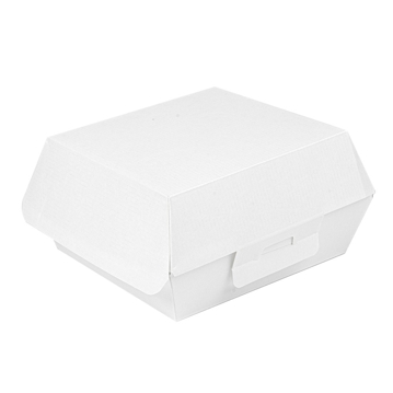 Concha Carto Nano-Micro Branco para Hamburguer 140x125x60mm 9x50 un