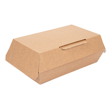 Caixa em Nano-Micro Kraft para Lunch Box 195x115x65mm 6x50un