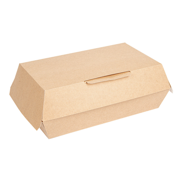Caixa em Nano-Micro Kraft para Lunch Box 220x130x75mm 6x50un