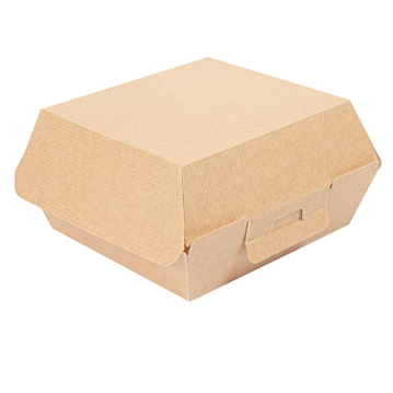 Concha Carto Nano-Micro Kraft para Hamburguer 140x125x60mm 9x50 un