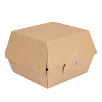 Concha Carto Nano-Micro Kraft para Hamburguer 140x125x90mm 10x50 un