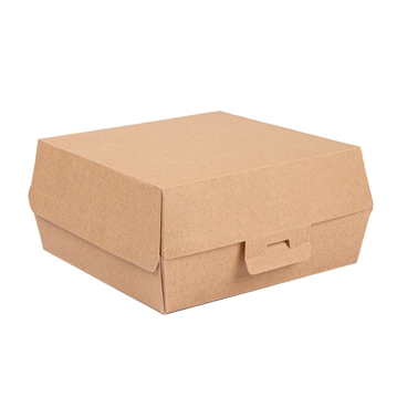 Concha Carto Nano-Micro Kraft para Hamburguer 150x140x60mm 10x50 un