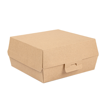 Concha Carto Nano-Micro Kraft para Hamburguer 175x180x75mm 6x50 un