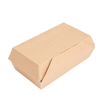 Caixa em Nano-Micro Kraft para Lunch Box 195x125x70mm 6x50un