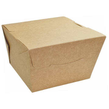 Caja Kraft+PE para hamburguesas 115x110x110mm 8x20 uds