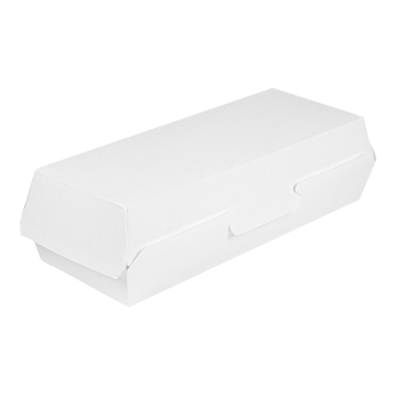 Caixa em Nano-Micro  Tipo Concha Branco para Panini 265x122x70mm 6x50un
