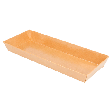 Barqueta de Carto Kraft Laminado 190x85x35mm 20x50 un