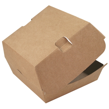 Concha Cartolina Kraft+PE para Hamburguer 110x70mm 6x120 un