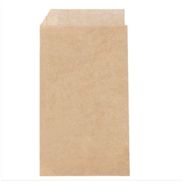 Saqueta Papel Aberta em 2 Lados 130x220mm Cr�pes / Tacos - Kraft 500 un