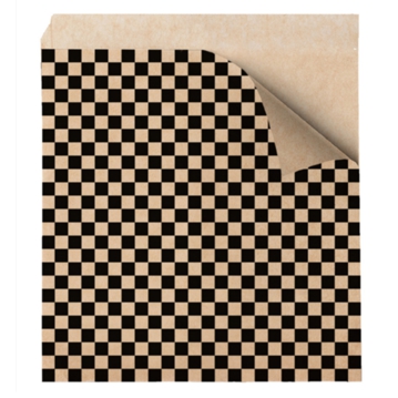 Saqueta Papel Aberta em 2 Lados Antigordura 130x140mm Burger - Fitipaldi Kraft Pfas Free 1000 un