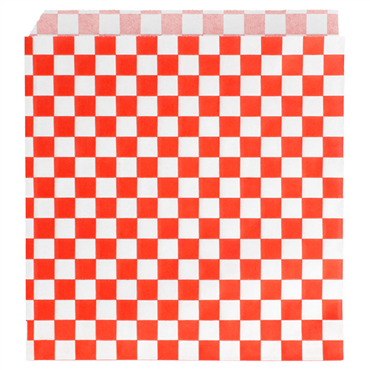 Saqueta Papel Aberta em 2 Lados Antigordura 160x165mm Burger / Kebab - Fitipaldi Vermelho Pfas Free 500 un