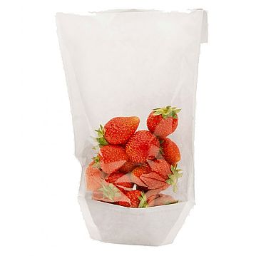 Saqueta de Papel Kraft Branco + PP com Janela Turtle Pack 140x240/210x35mm 100 un